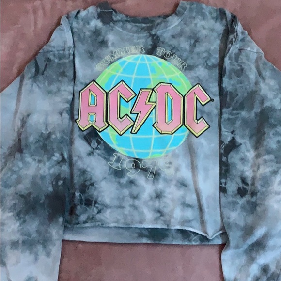Tilly's Other - Grey long sleeve AC/DC top